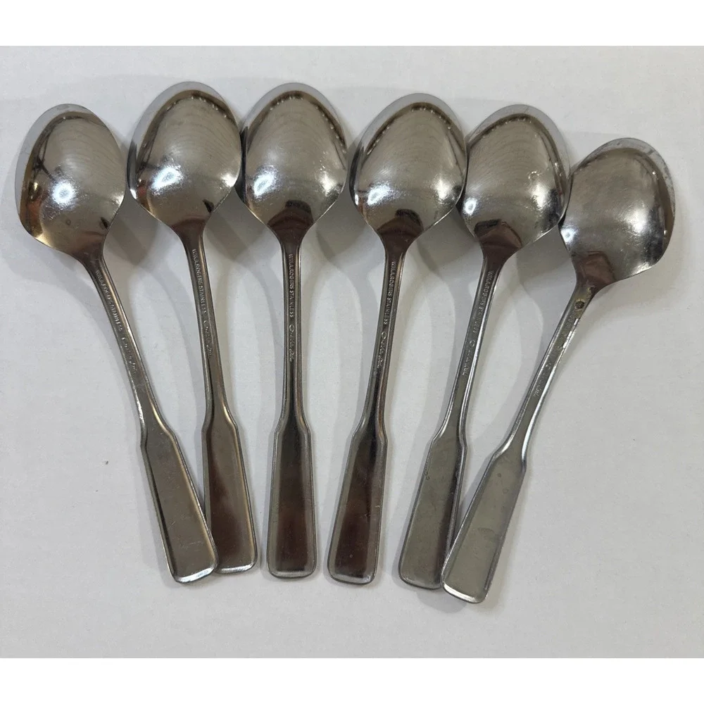 6 Tablespoons - Wm A Rogers Oneida Friendship American Ballad Stainless Flatware